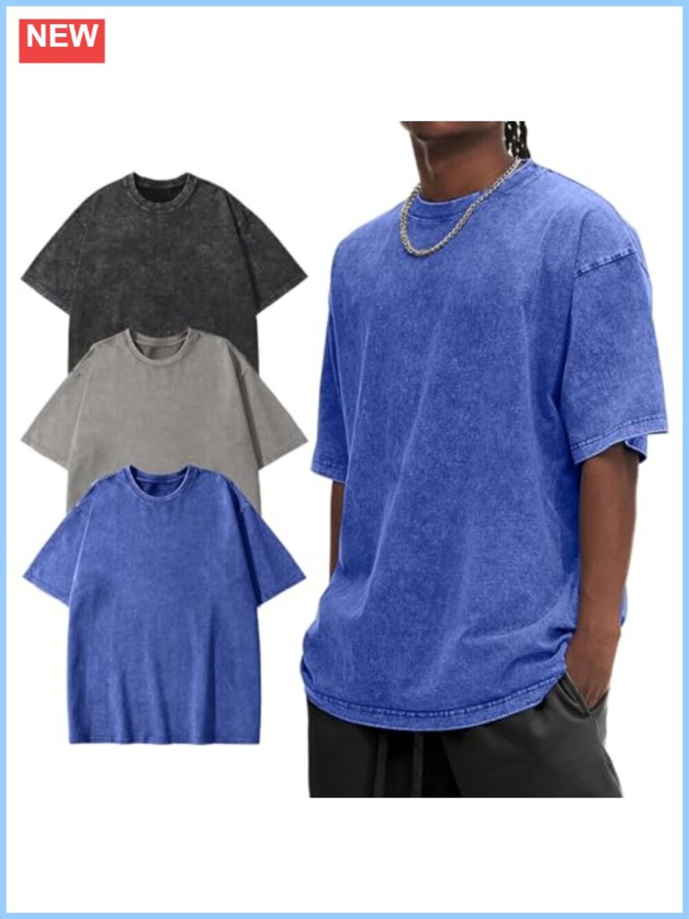 Heavyweight Cotton Acid Washed Oversized Tee
